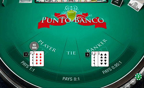 Punto Banco Baccarat