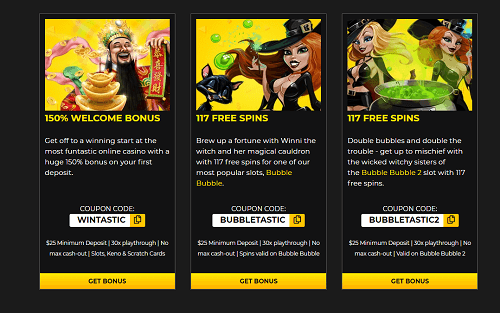 Slotastic Casino Welcome Bonus Codes